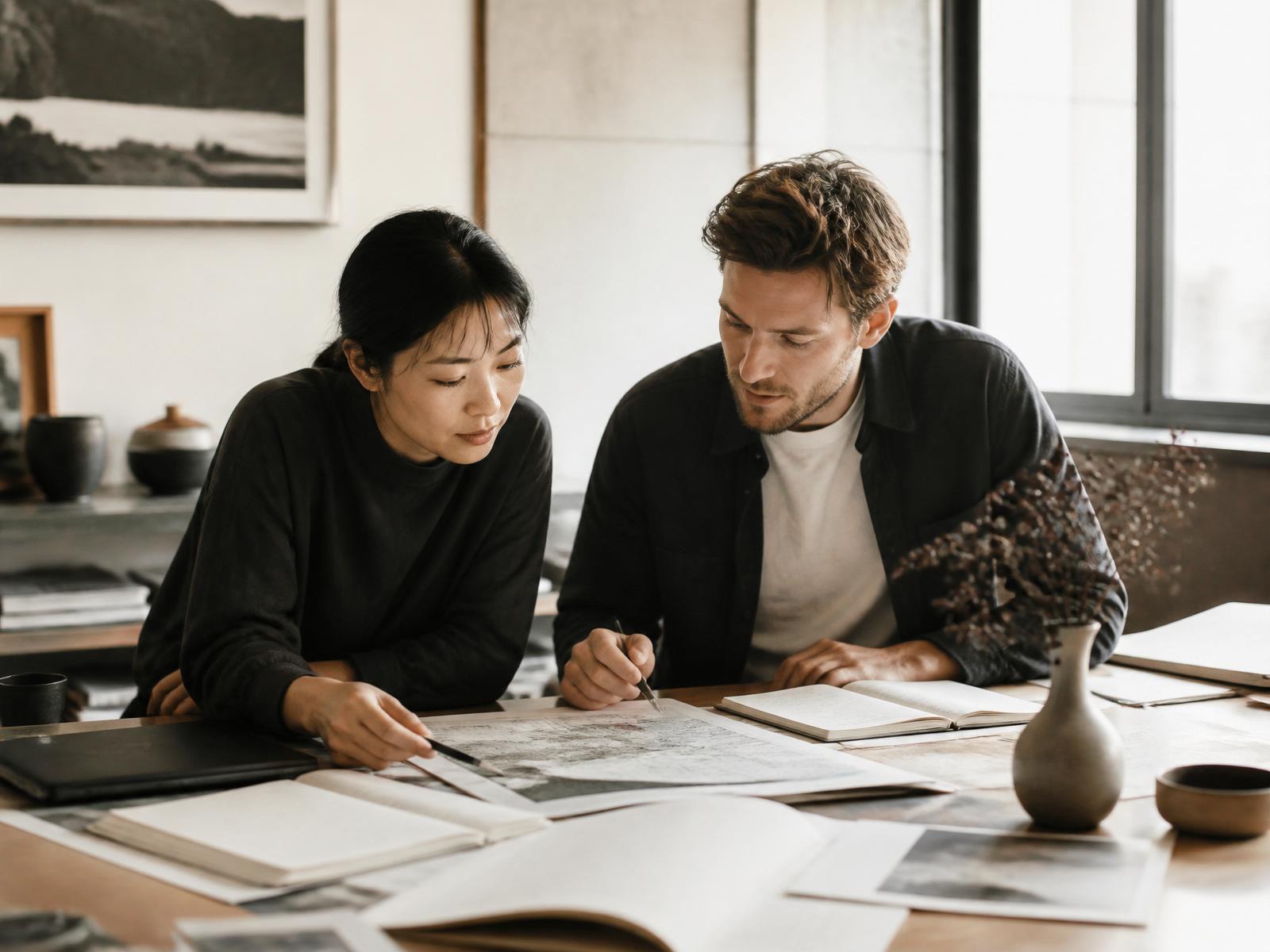 Rencontre de travail dans un bureau à Osaka