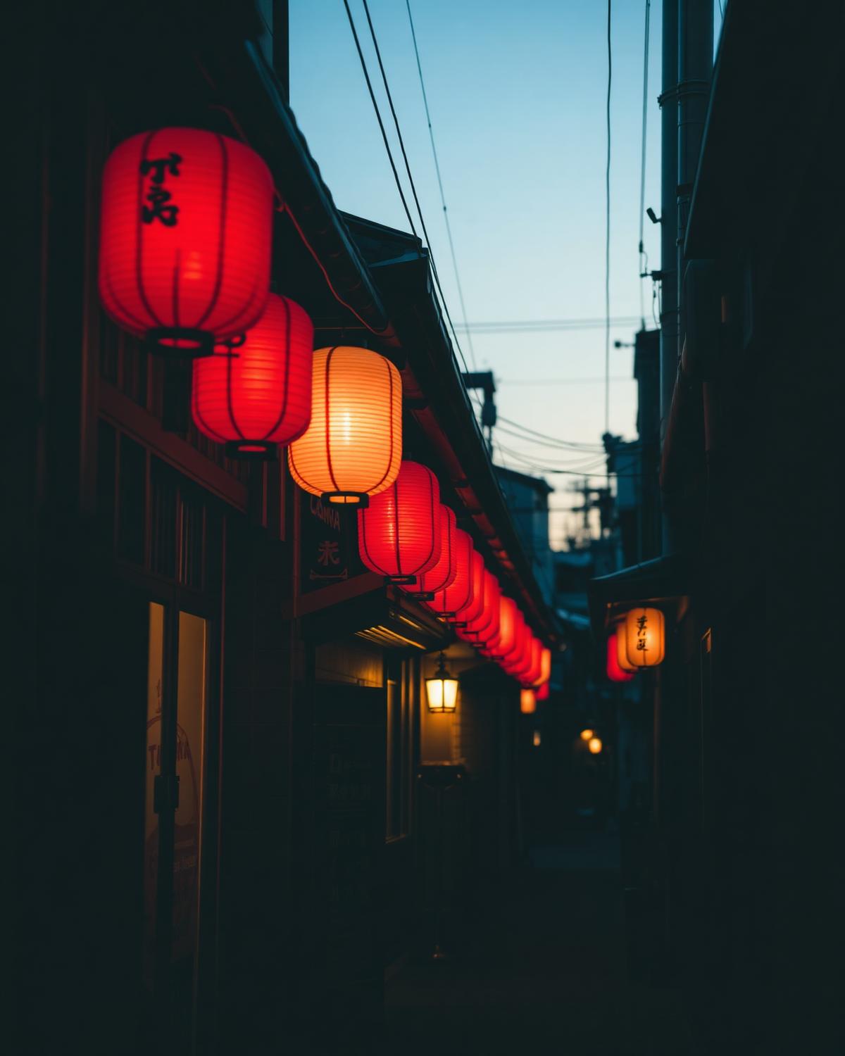 Ruelle traditionnelle au Japon